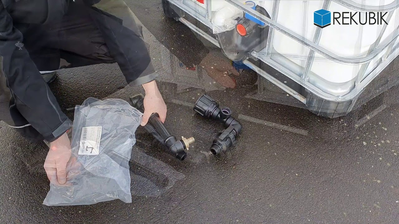 IBC Adapter mit Schwanenhals montieren