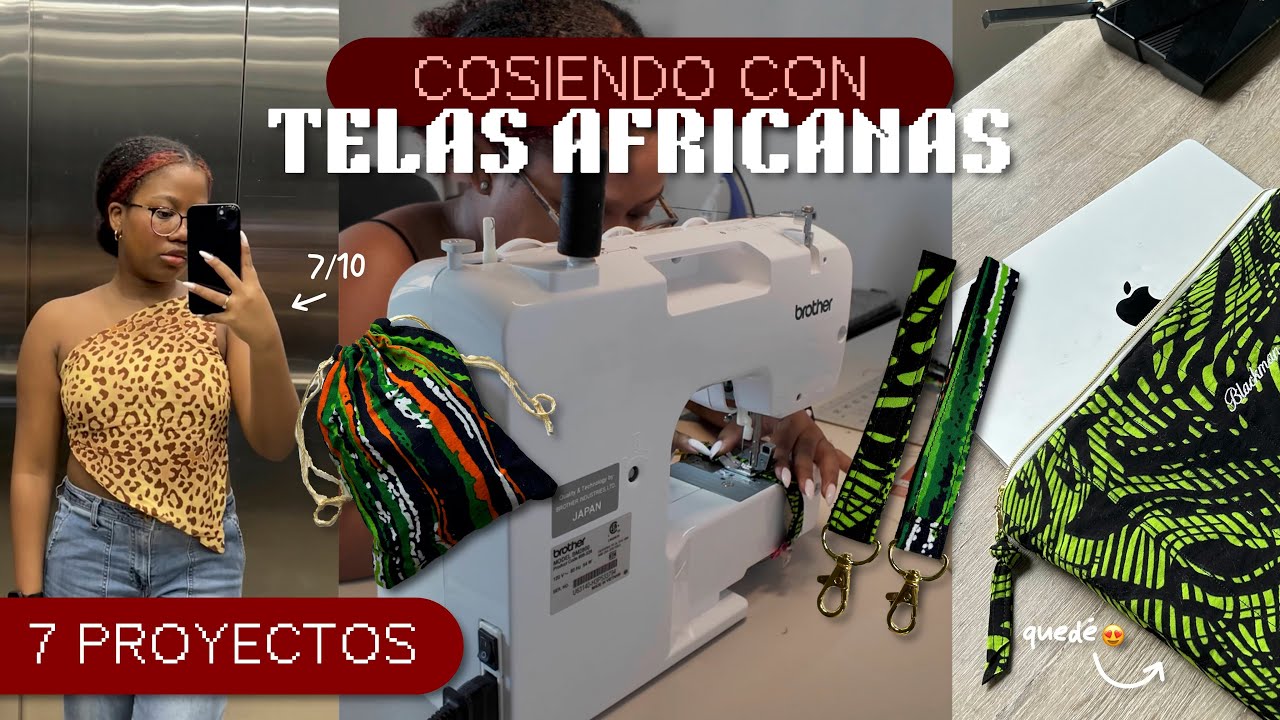 cosiendo 7 proyectos únicos con telas de kenia 🧵✨