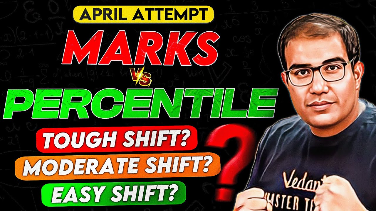 🔴 JEE Main 2025 April Attempt | Marks vs Percentile 🎯 | Detailed Analysis | Vinay Shur Sir