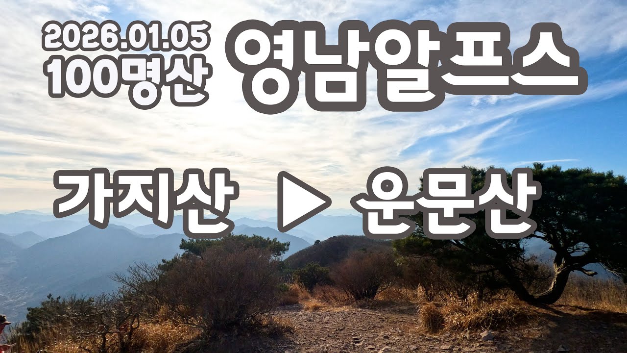 [100명산] 영남알프스 가지산과 운문산  병오년 새해 첫 산행 기록