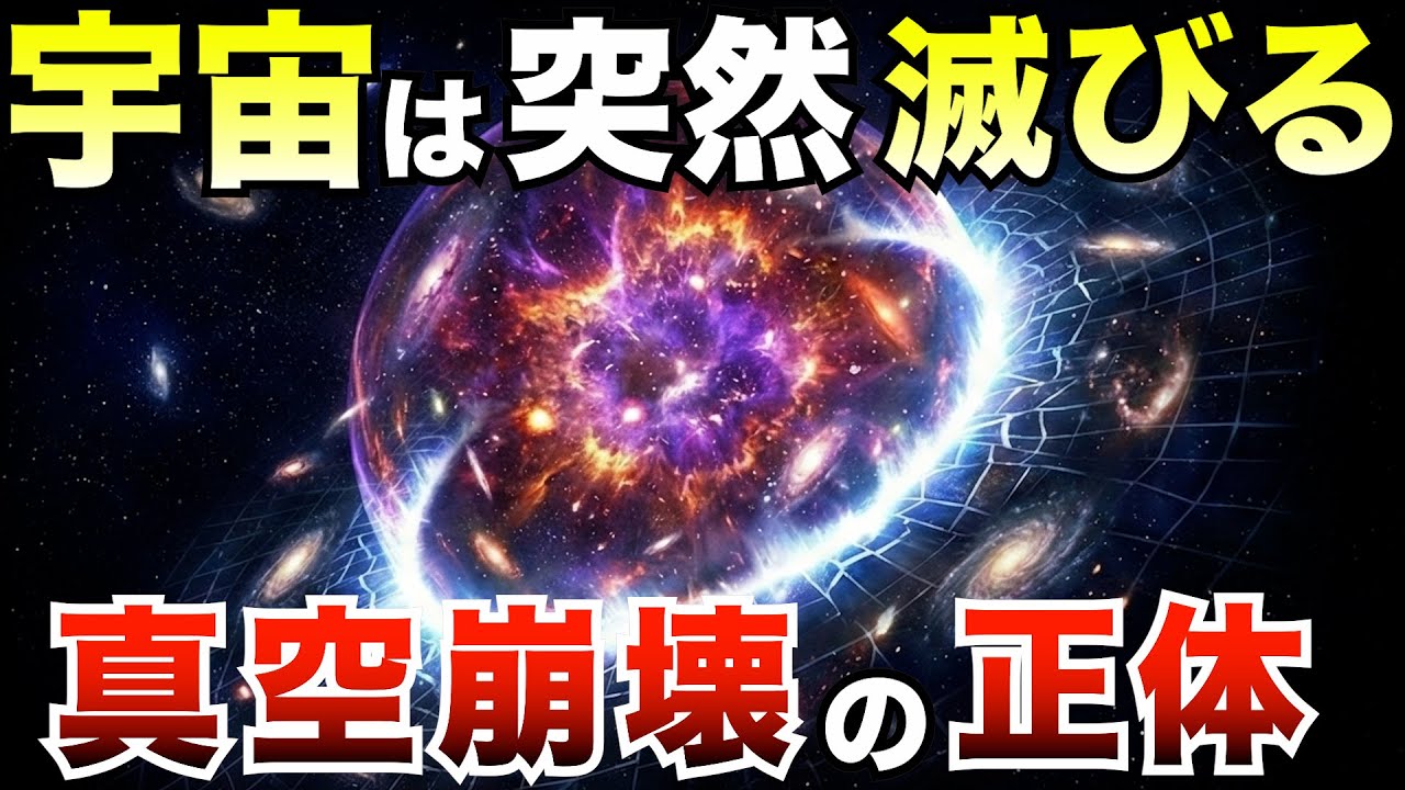【絶望】不安定な宇宙は「光の速さ」で突然消滅するかもしれない｜真空崩壊の正体とは？
