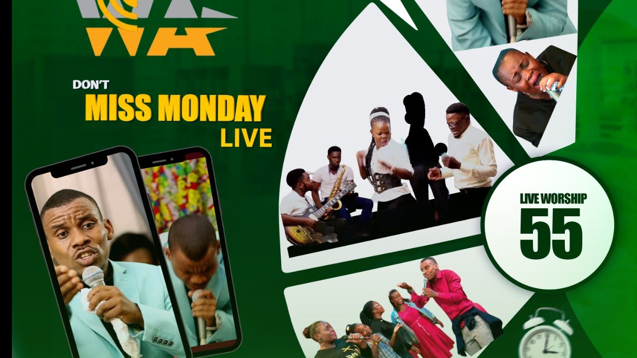 MONDAY LIVE 55 WORSHIP PASTOR MUGAGGA STEVEN
