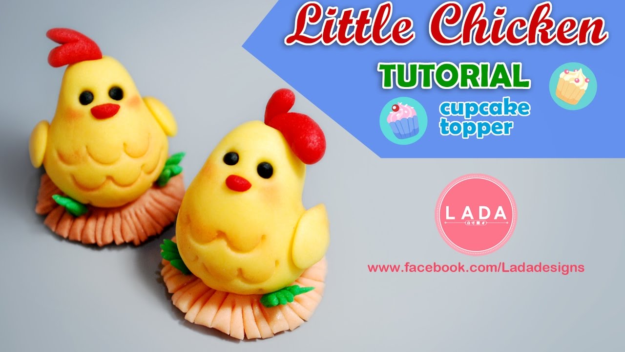 Sugar Chicken cake topper นํ้าตาลปั้นไก่ ตกแต่งเค้ก