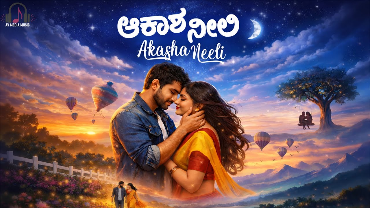 Akasha Neeli Bhuminu Khali | ಆಕಾಶ ನೀಲಿ ಭೂಮಿನು ಖಾಲಿ | Kannada Romantic Melody Song | AV Media Music