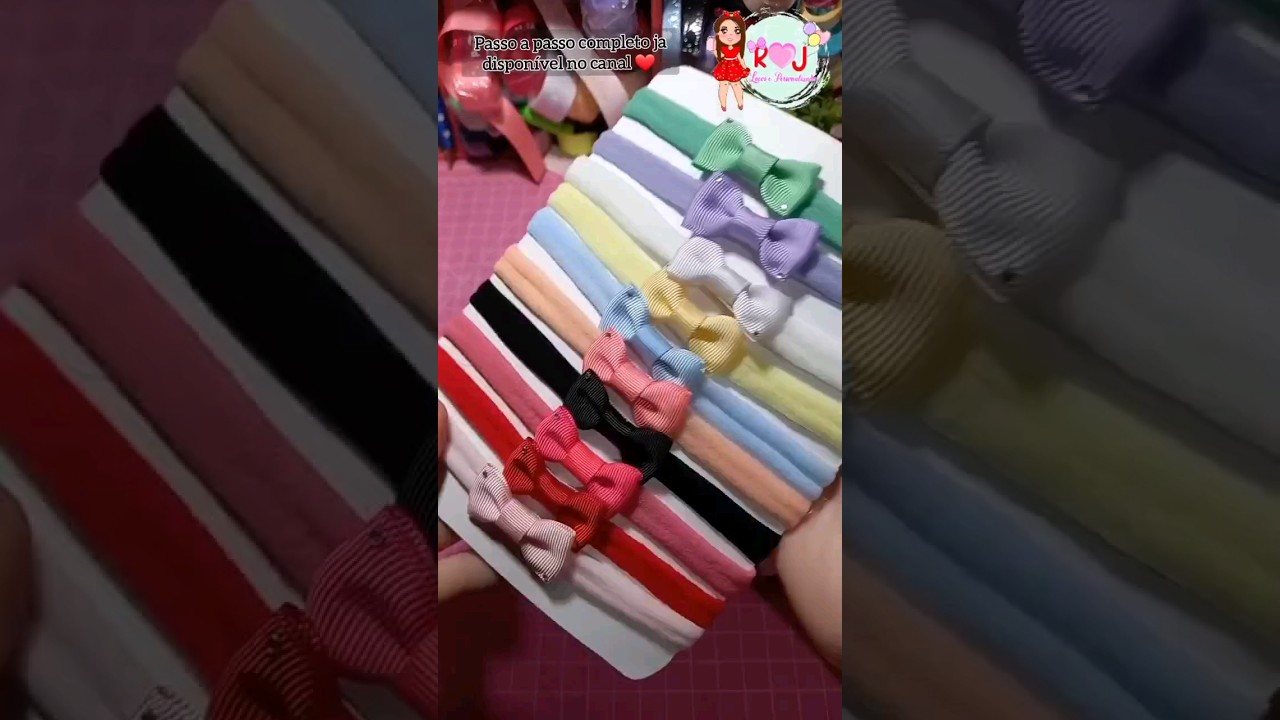 kit de faixinhas para Rec&eacute;m Nascida @rjlacosjaquelinesantos #artes&atilde;desucesso #artesanato #shorts