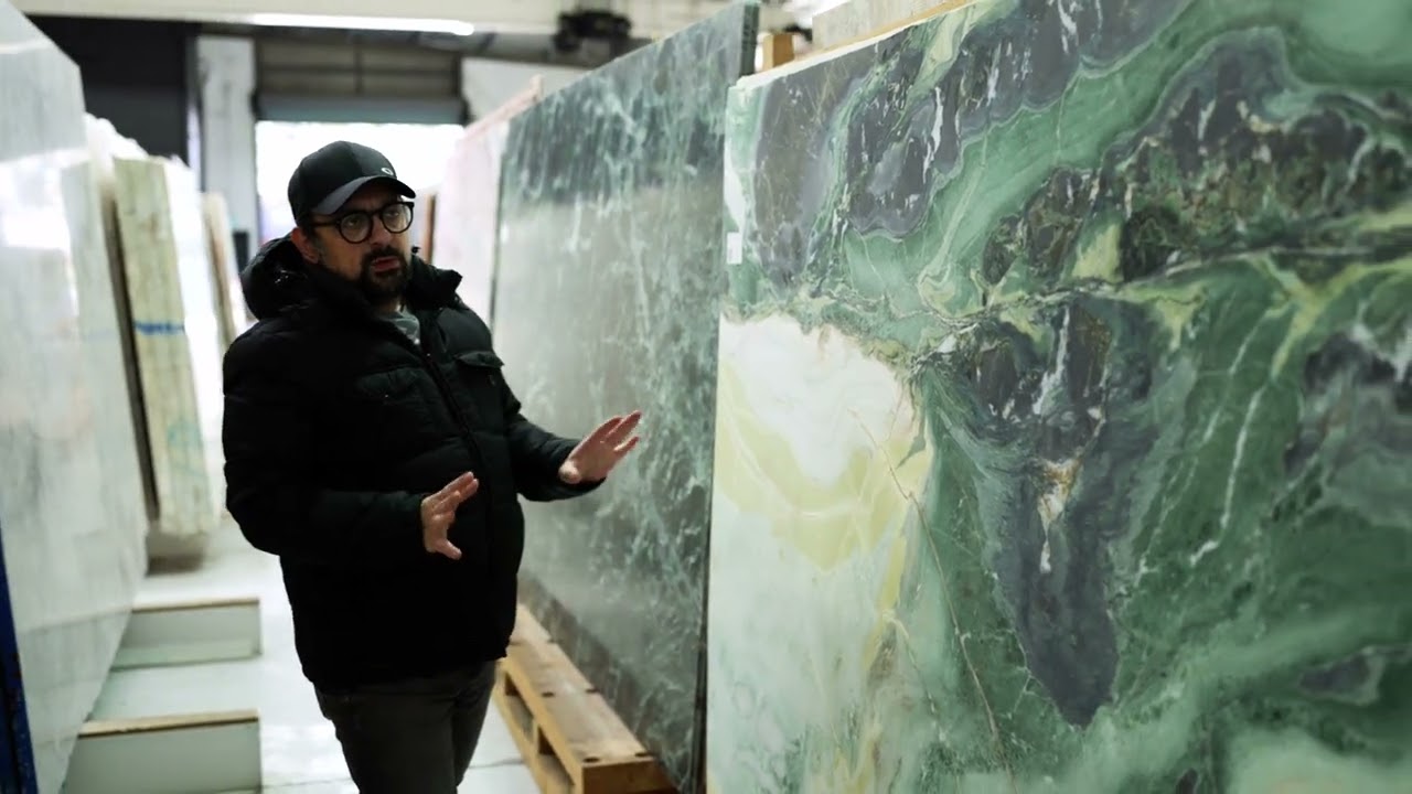 Verde Alpi and Abbey Green Marble