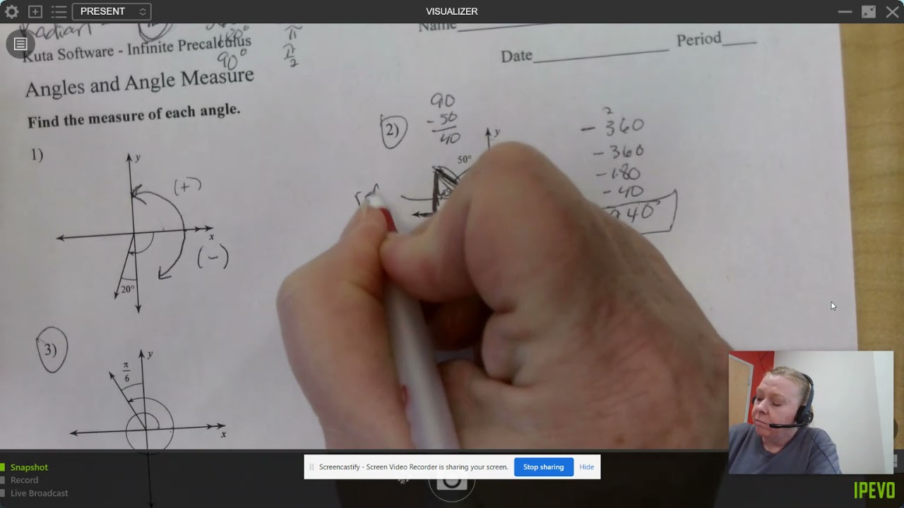 Angles and Angle Measures