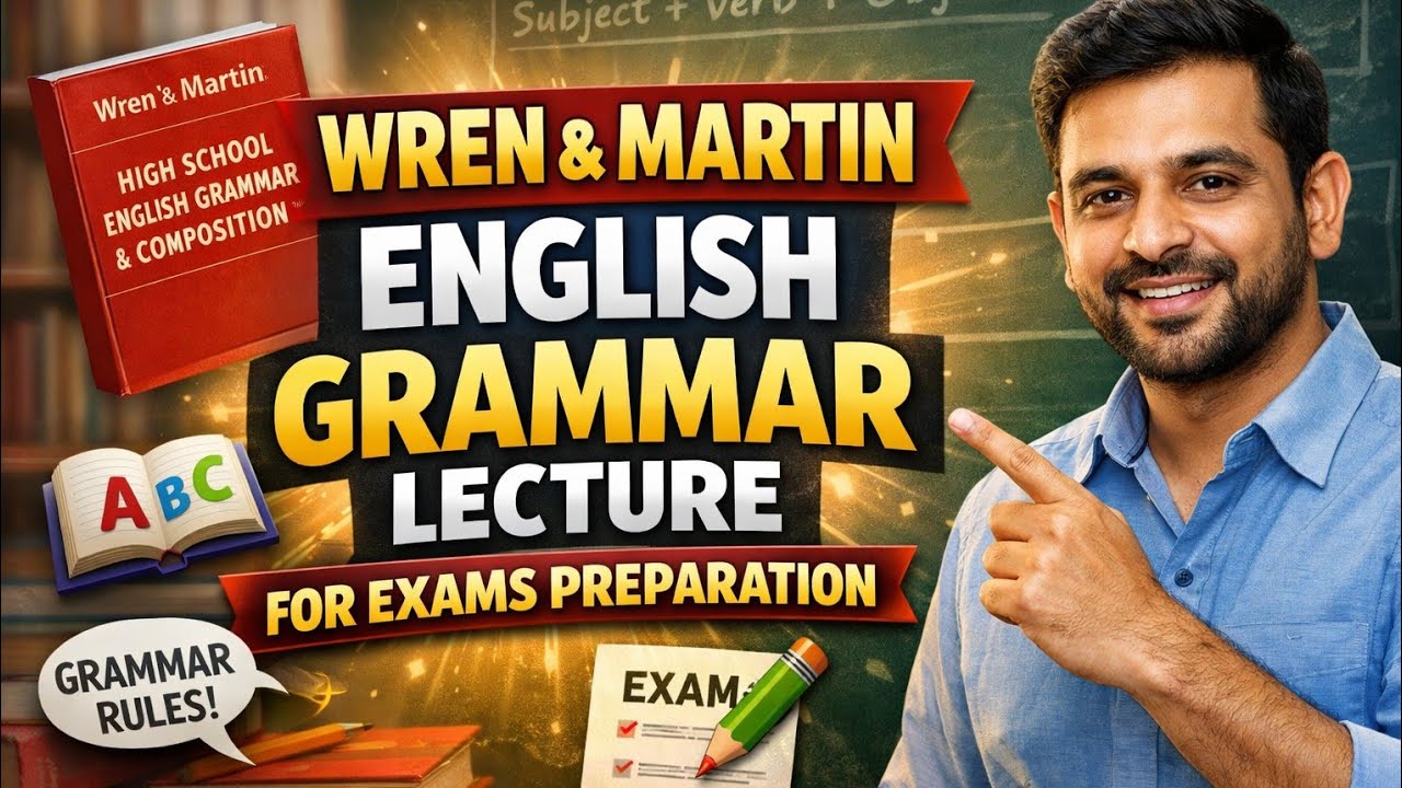 English Grammar| Wren and Martin| Lecture 1 