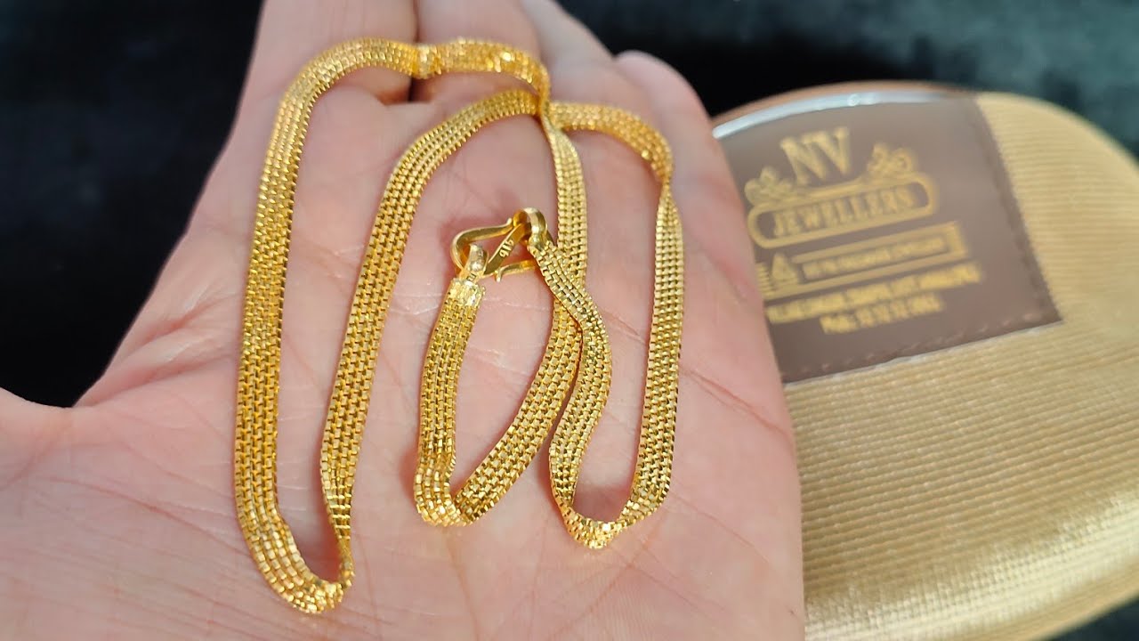 Gold Chain Latest Gold Chains designs with weight 2021 @NVOrnaments