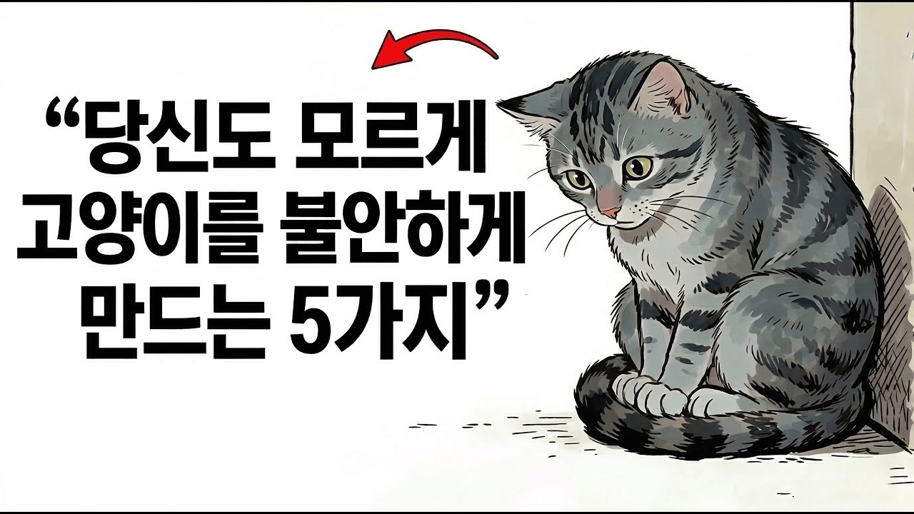 당신도 모르게 고양이를 불안하게 만드는 5가지