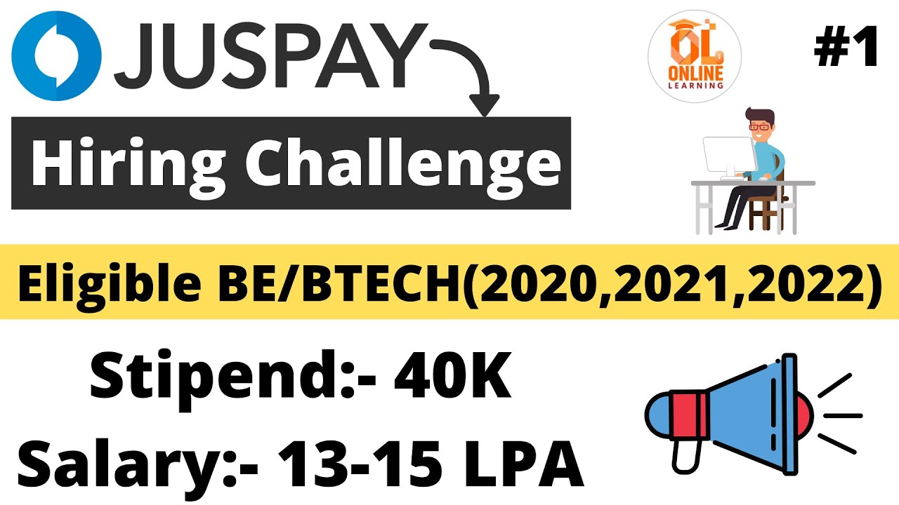 Juspay Hiring Challenge | Eligible 2020 | 2021 | 2022 BE/BTECH(Any Branch) Best Package Apply Now