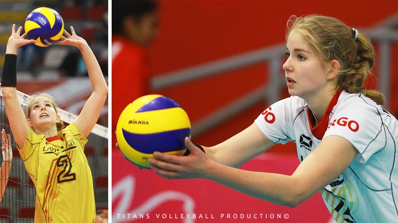Kästner Pia - Amazing Volleyball Setter from Germany | Best Volleyball sets and Setter Attacks