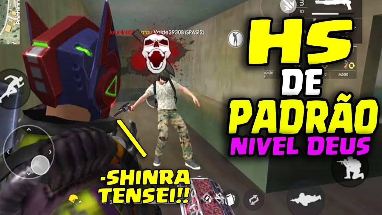 HS NÍVEL TOP GLOBAL!! APRENDA A DAR HEADSHOT DE MIRA PADRÃO NO FREE FIRE BATTLEGROUNDS