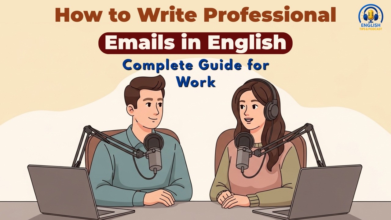 How to Write Business Emails in English | Complete Guide for Work 📧| English Tips and Podcast|
