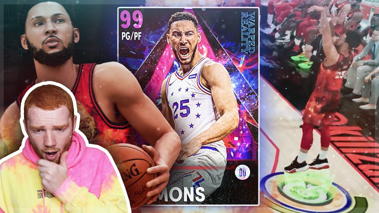 this Dark Matter *BEN SIMMONS* is a GLITCH!! he was UNSTOPPABLE in this gameplay! (NBA 2K21 MyTeam)