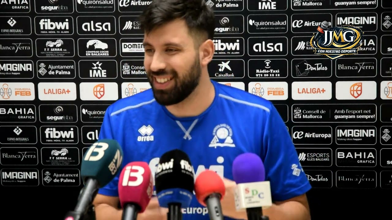 Rueda de prensa de Pablo Cano entrenador del Fibwi Mallorca Básquet Palma