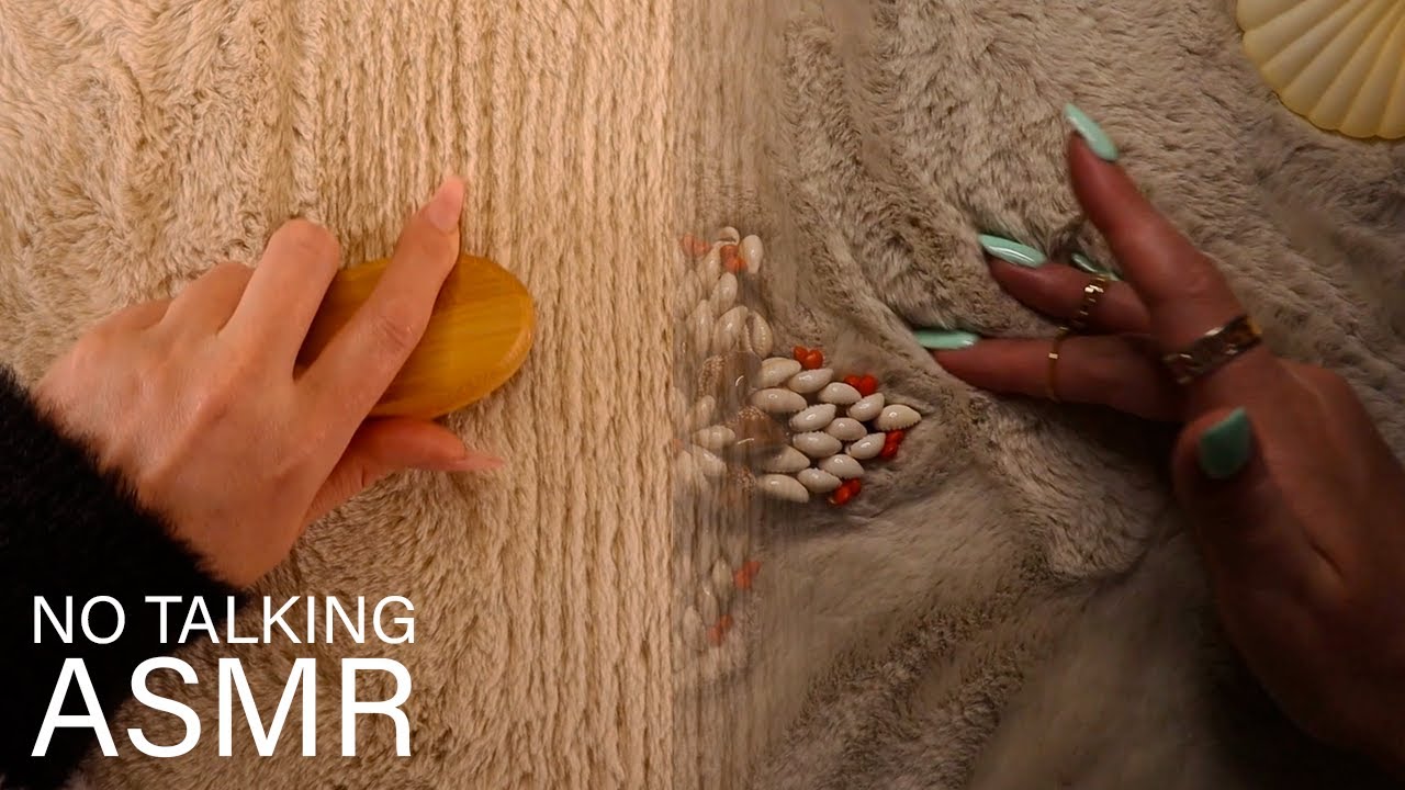 ASMR 4 Hours of Fluffy Blanket Sounds (🎧 NO TALKING | scratching, tracing)