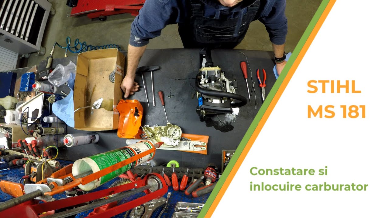 Constatare defectiune carburator de (drujbă) motoferastrău MS181