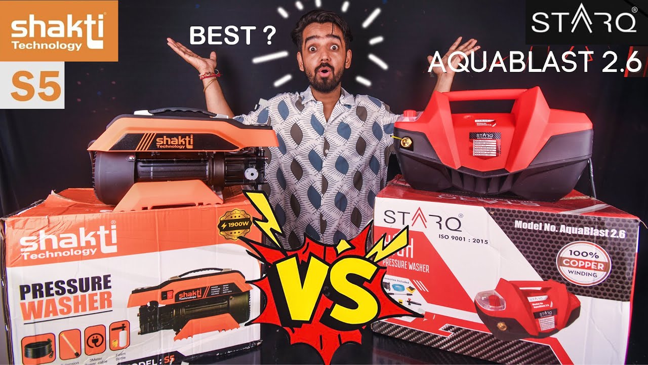 Best High Pressure Washer In India Review | STARQ AquaBlast 2.6 And Shakti Technology S5 Review