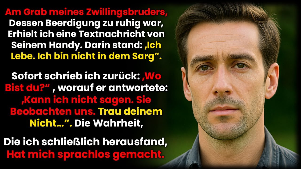 Auf der Beerdigung meines Zwillingsbruders erhielt ich eine SMS- ‚Ich lebe, trau deinem… nicht‘