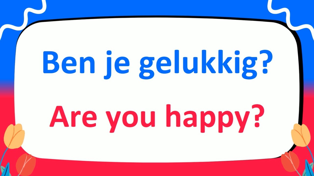Learn 300+ Essential Dutch Questions in just THREE or FOUR Words Fast!