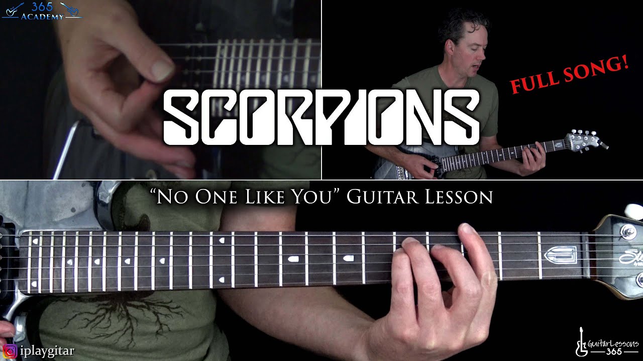 Урок игры на гитаре No One Like You — Scorpions