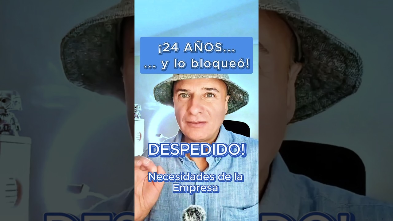 🔴 24 a&ntilde;os en la empresa&hellip; &iexcl;y lo bloquearon! | Despido injusto #abogadolaboral #despido #jcmontiglio