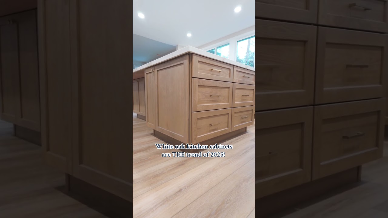 Kitchen Trend 2025 - White Oak Kitchen Cabinets