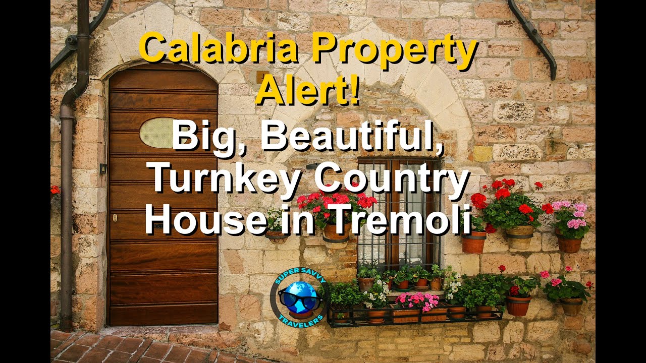 Calabria Property Alert! Big, Beautiful, Turnkey, Country House in Tremoli, Calabria, Italy