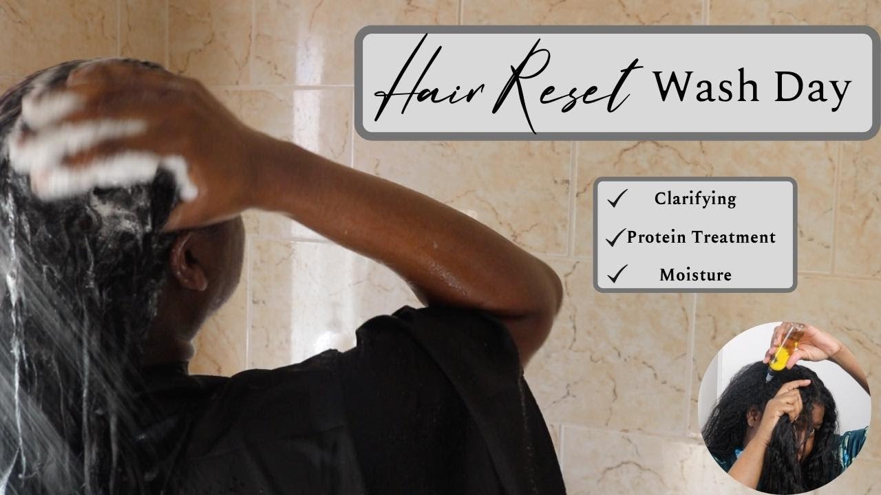 Pre Relaxer| Hair Reset Wash day | Washday before Relaxer