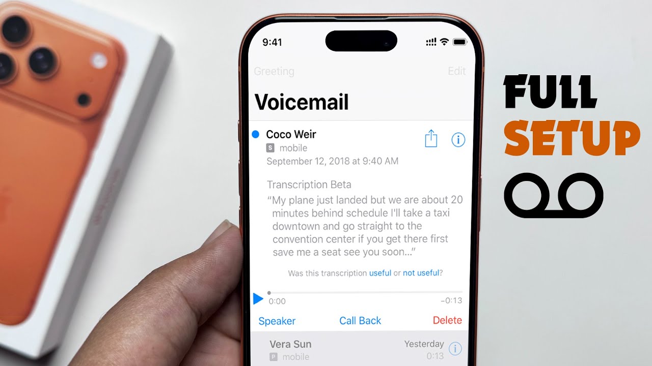How to set voicemail on iPhone 17 Pro/Max