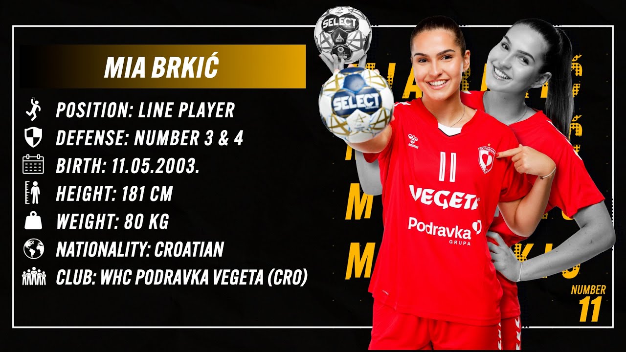 Mia Brkić - Line player - HC Podravka Vegeta - Season 24/25