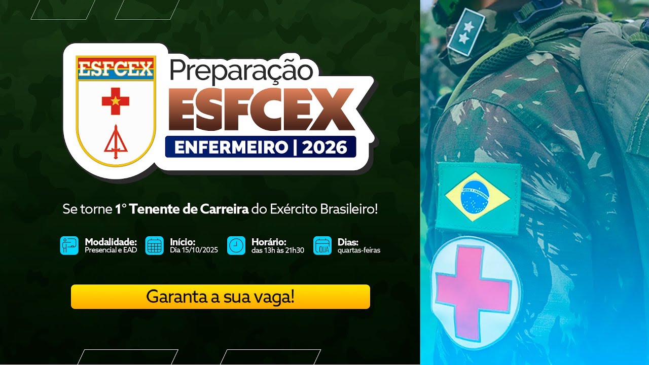 ESFCEX 2026 | Proposta de prepara&ccedil;&atilde;o | Prof. Waldimir Coelho