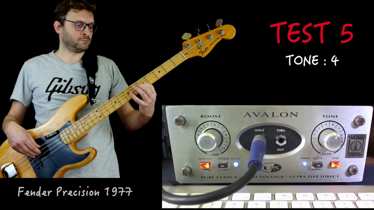 Avalon U5 Bass Test 🎧 come suonano i 6 toni su Fender Precision 77