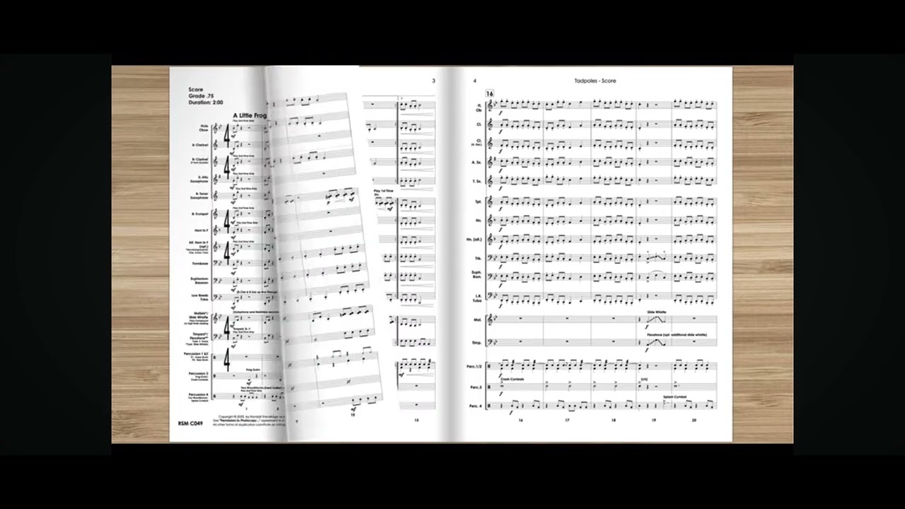 Tadpoles on the trumpet