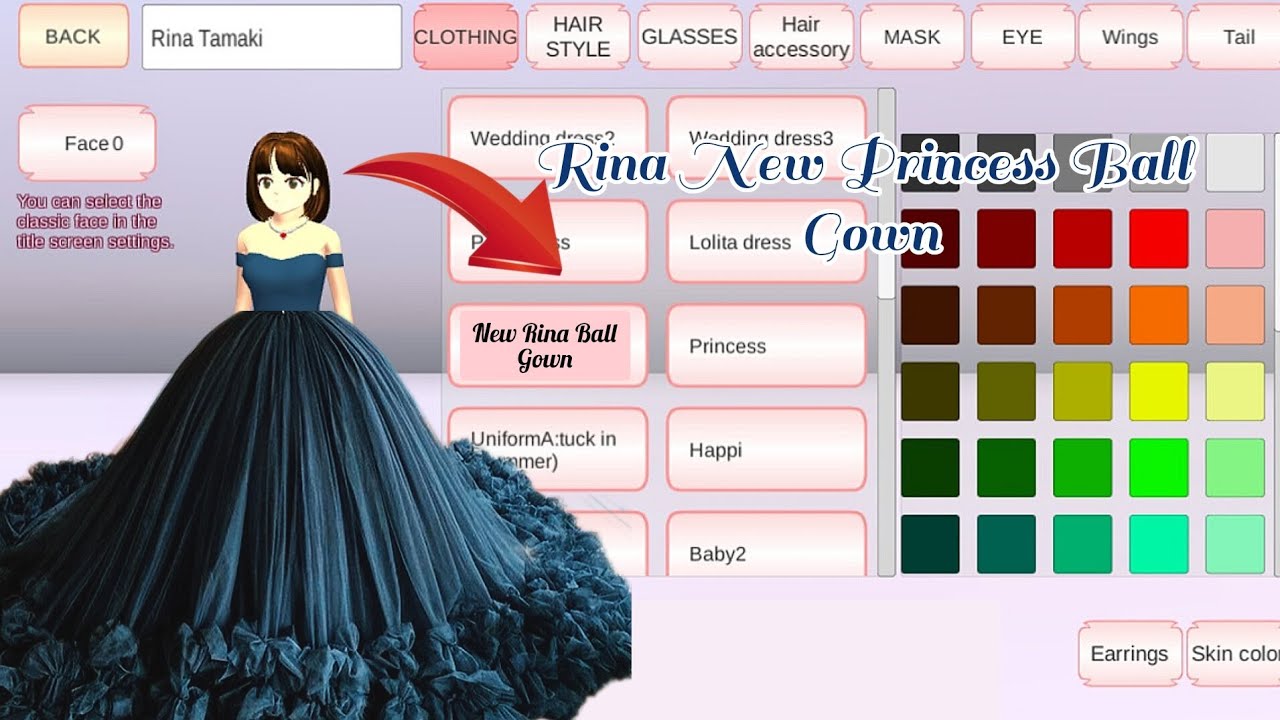 Rina New Princess Ball gown 💙 #sakuraschoolsimulator #sakura #gamingvideos #gamingshorts #viral 