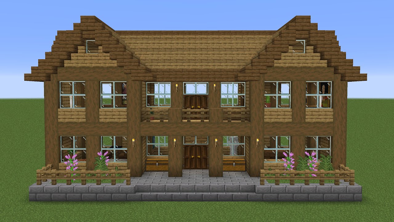 Minecraft - How to build a simple mansion