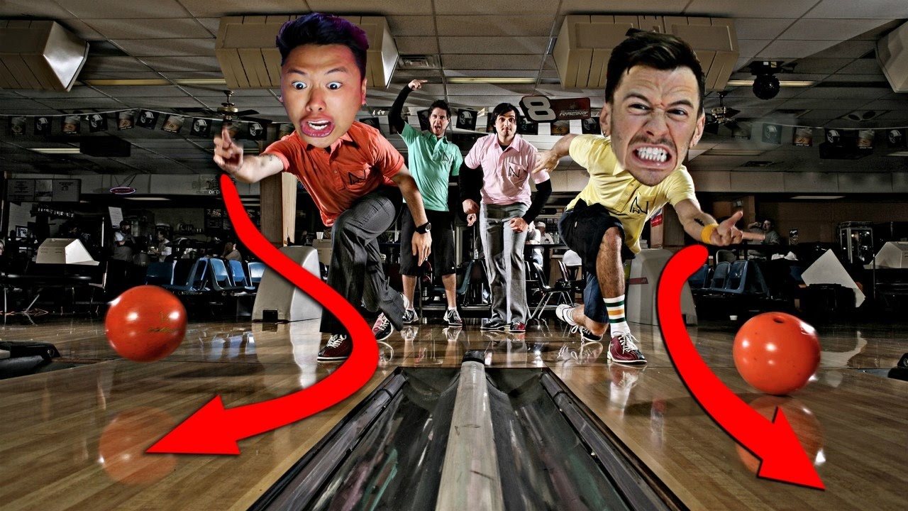 IMPOSSIBLE BOWLING TRICK SHOTS CHALLENGE!!! (DAVIDPARODY VS ITSYEBOI)