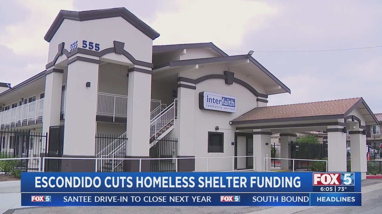 Escondido Cuts Homeless Shelter Funding