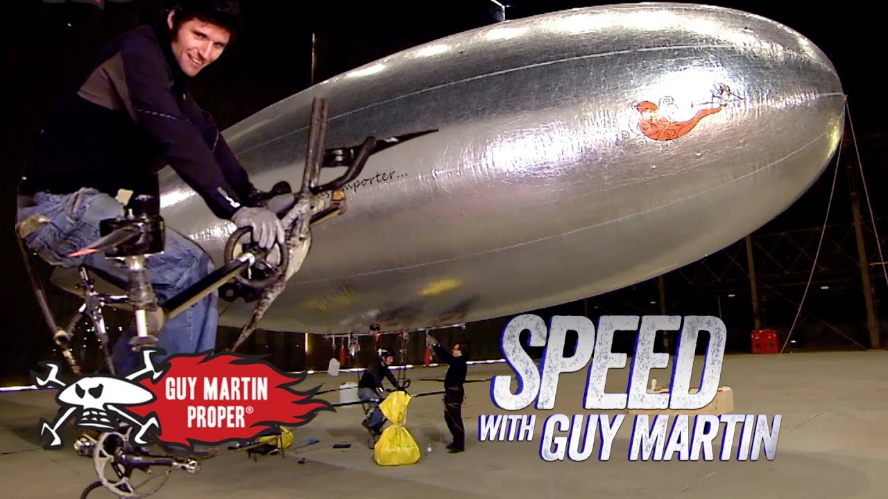 Guy's first time on his human-powered airship | Guy Martin Proper