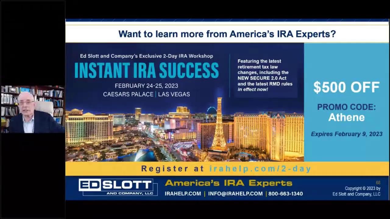 Ed Slott, CPA | Rethinking Retirement Tax Planning for 2023 and beyond