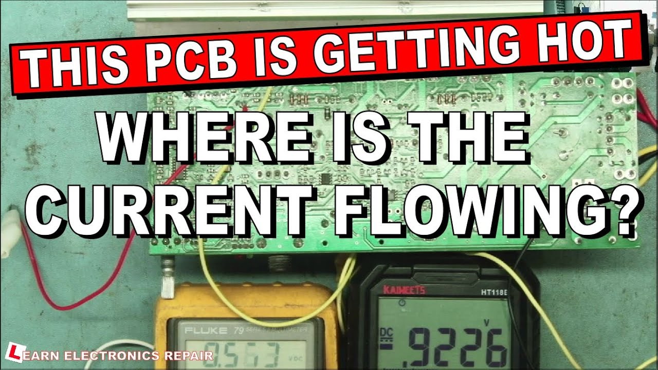 How To Measure Current Flow On A PCB : Basic 400 Bi Amp Active Speaker Repair 3