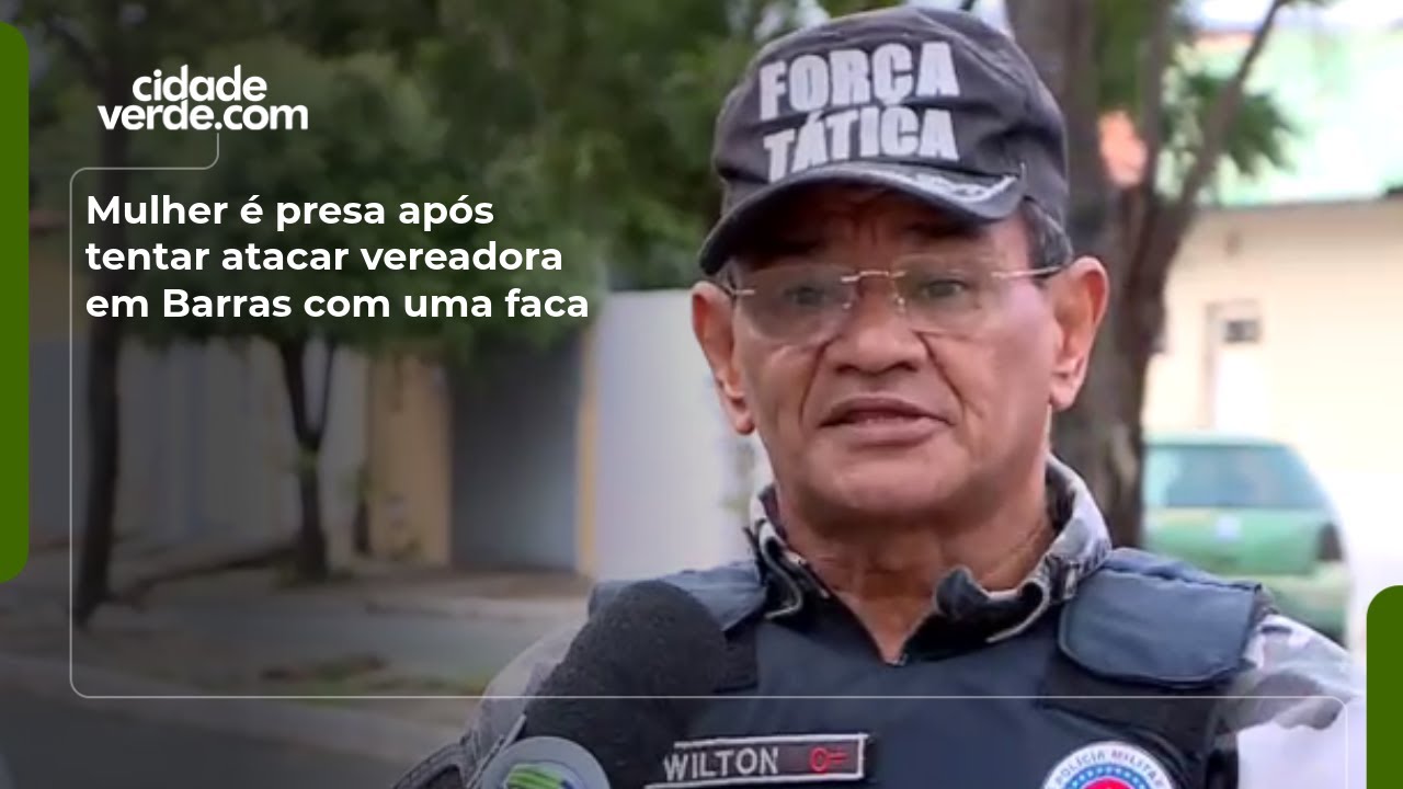Mulher é presa após tentar atacar vereadora em Barras com uma faca