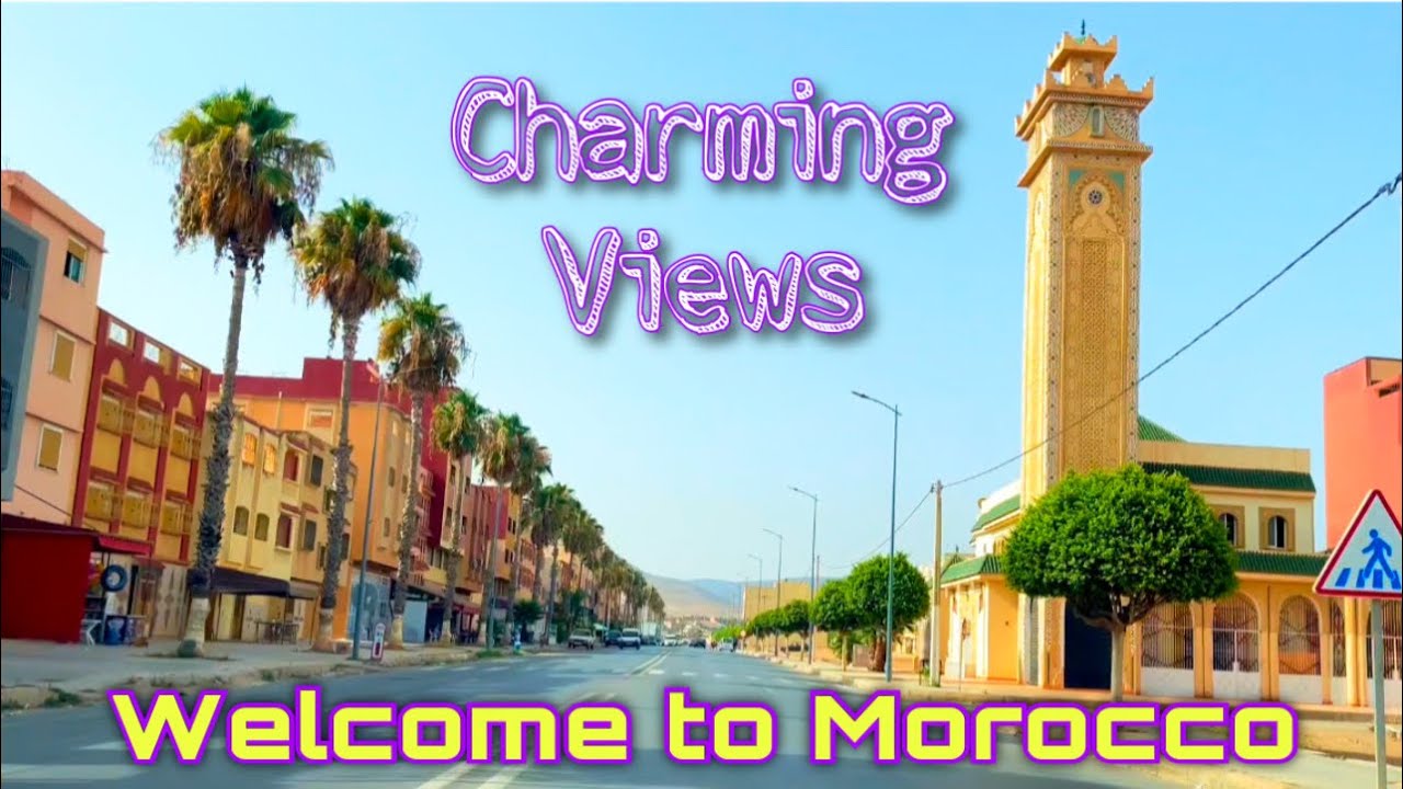 Driving from the city of Ahfir to the city of Oujda 2023 Morocco Africa person walking