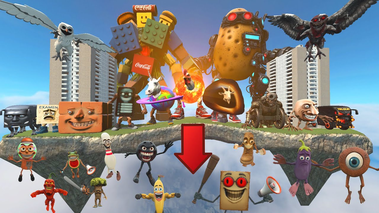 ☁️ Sky Construct Which Color Is Strongea? All Italian Brainrot Memes Spartan Kicking Garry's Mod
