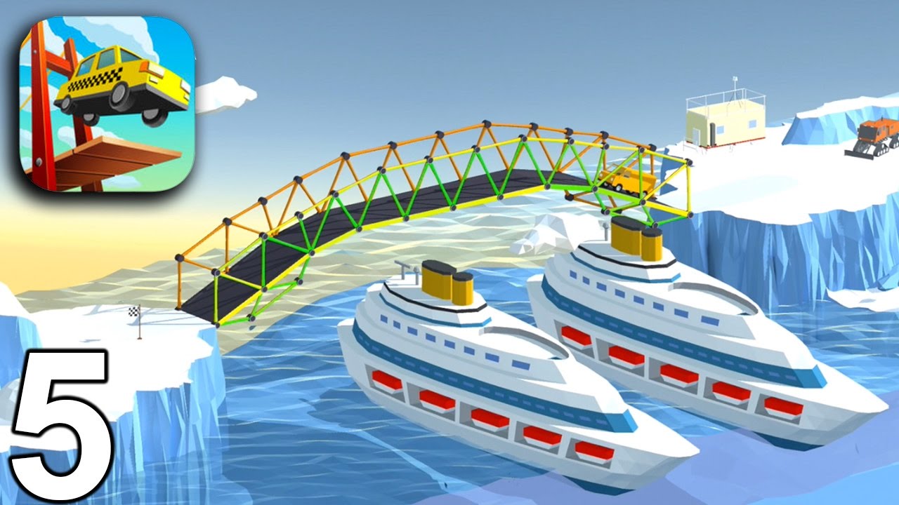BUILD A BRIDGE Gameplay - Levels 21 22 23 24 25 (iOS Android)