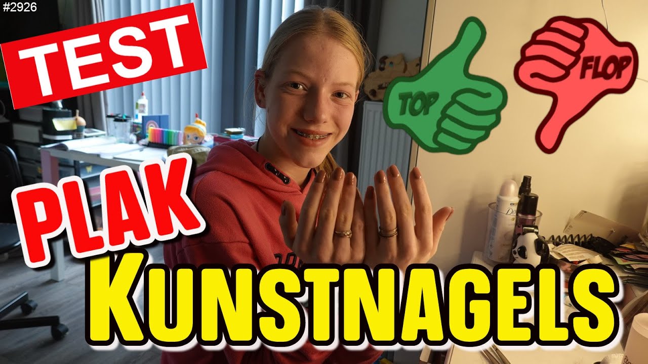 Blijven deze KUNSTPLAK NAGELS nu echt ZITTEN. Is dit TOP of Juist FLOP. DIY? #2926