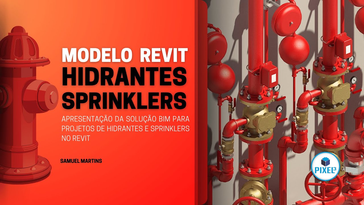 Revit | Projetos de incêndio - Hidrantes e sprinklers