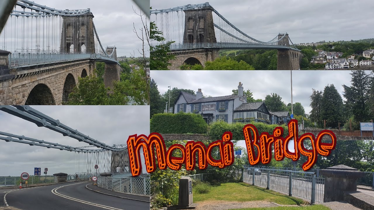 Menai Bridge In Bangor... sea view from upper Bangor.