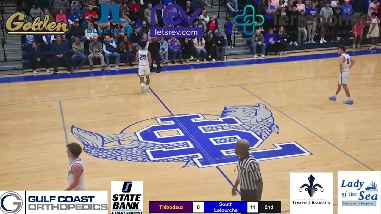 Thibodaux Vs. South Lafourche High School Men's Basketball (12-2-25)